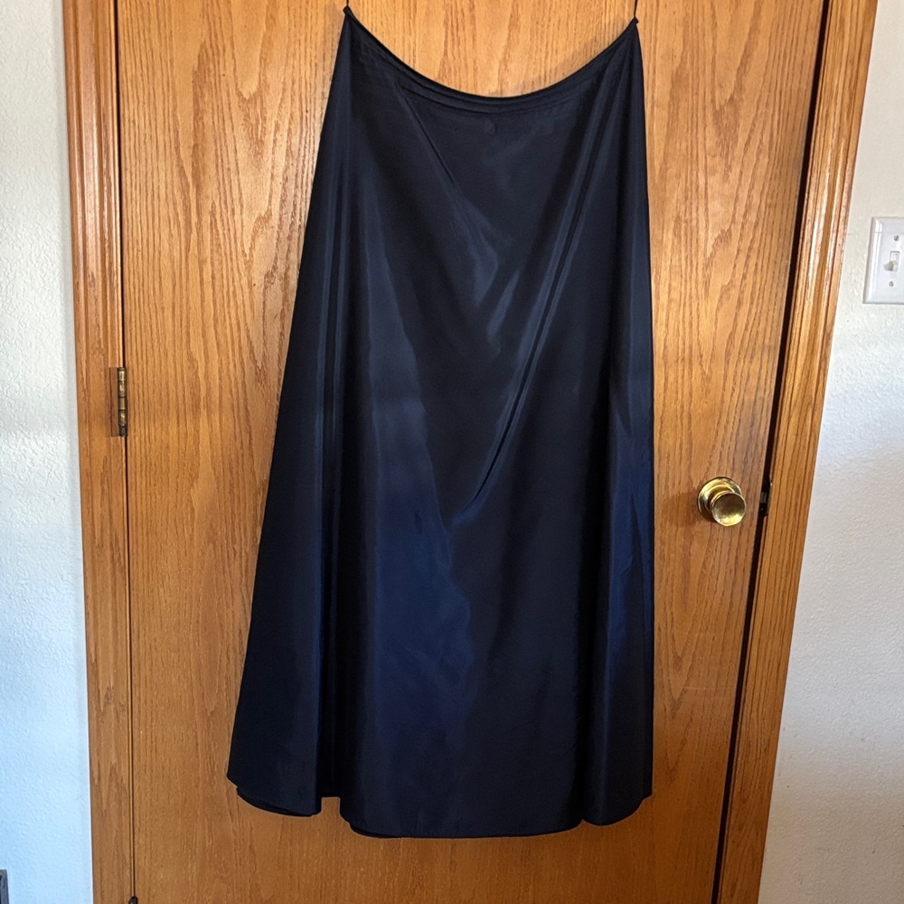 Chic Midnight Blue A-Line Skirt by Scott McClintock